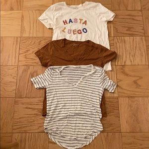 Madewell T Shirts Set of 3